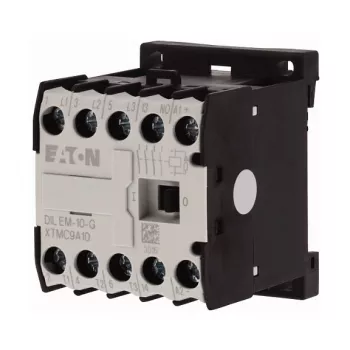 Eaton DILEM-10-G 24VDC mini stýkač – 3 hlavné kontakty + 1 NO, 4 kW @ 400V AC-3
