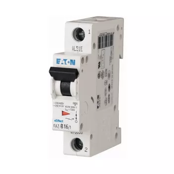 Eaton FAZ-B16/1 istič MCB, 16 A, 1-pólový, typ B, 6 kA (278535)