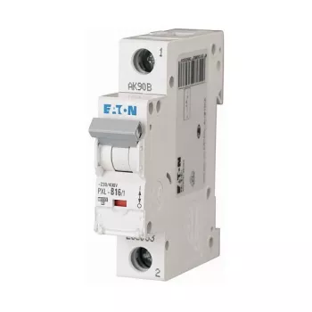 Eaton PXL-C16/1 istič 16A, 1-pólový, C-charakteristika, 10kA