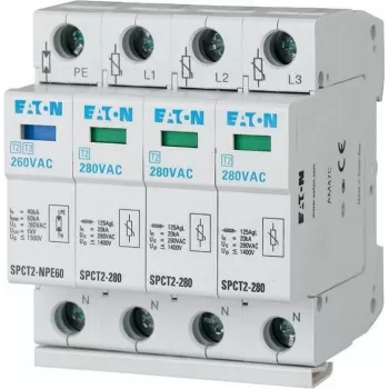 Eaton SPCT2-280-3+NPE Typ 2 prepäťová ochrana - 3P+NPE, 20kA, montáž na lištu DIN