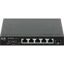 Eaton Tripp Lite Series stolný Gigabit Ethernet neřízený switch PoE+ Pass-Through 5-portový 2,5 Gbps 70W kovový