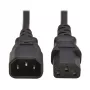 Eaton Tripp Lite Séria Napájací kábel, IEC 60320 C14 na C13, 0,5 m, Čierny