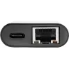 Eaton Tripp Lite U436-06N-GB-C USB-C na Gigabit Ethernet adaptér s USB-C PD nabíjaním - Thunderbolt 3 - čierny