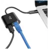 Eaton Tripp Lite U436-06N-GB-C USB-C na Gigabit Ethernet adaptér s USB-C PD nabíjaním - Thunderbolt 3 - čierny