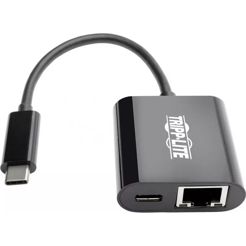 Eaton Tripp Lite U436-06N-GB-C USB-C na Gigabit Ethernet adaptér s USB-C PD nabíjaním - Thunderbolt 3 - čierny