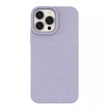 Eco Apple iPhone 14 Pro Max silikónový odbúrateľný kryt fialový