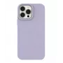 Eco Apple iPhone 14 Pro Max silikónový odbúrateľný kryt fialový