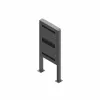 EDBAK EB-POK100 outdoorový portrétový kiosk pre Samsung 55 inch LH55OHF displej, IP56, čierna