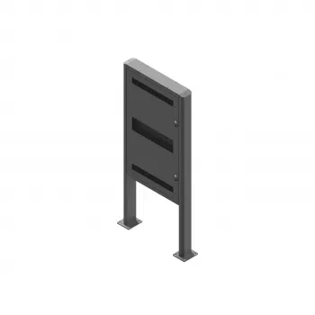EDBAK EB-POK100 outdoorový portrétový kiosk pre Samsung 55 inch LH55OHF displej, IP56, čierna