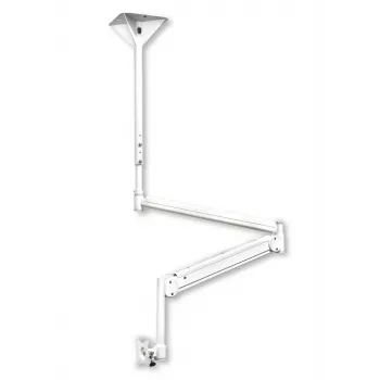 EDBAK MSA01w-B výškovo nastaviteľný stropný držiak s otočným ramenom pre 10-29 palcové displeje, 15 kg, čierna