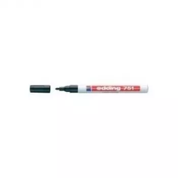 Edding e-751 lesklý lak marker čierny 1-2 mm 04BLK751-1001