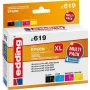 Edding EDD-619 kompatibilná sada atramentových náplní High-Yield – čierna, cyan, magenta, žltá (balenie 4 ks, ekvivalent Epson 603XL) 18-619