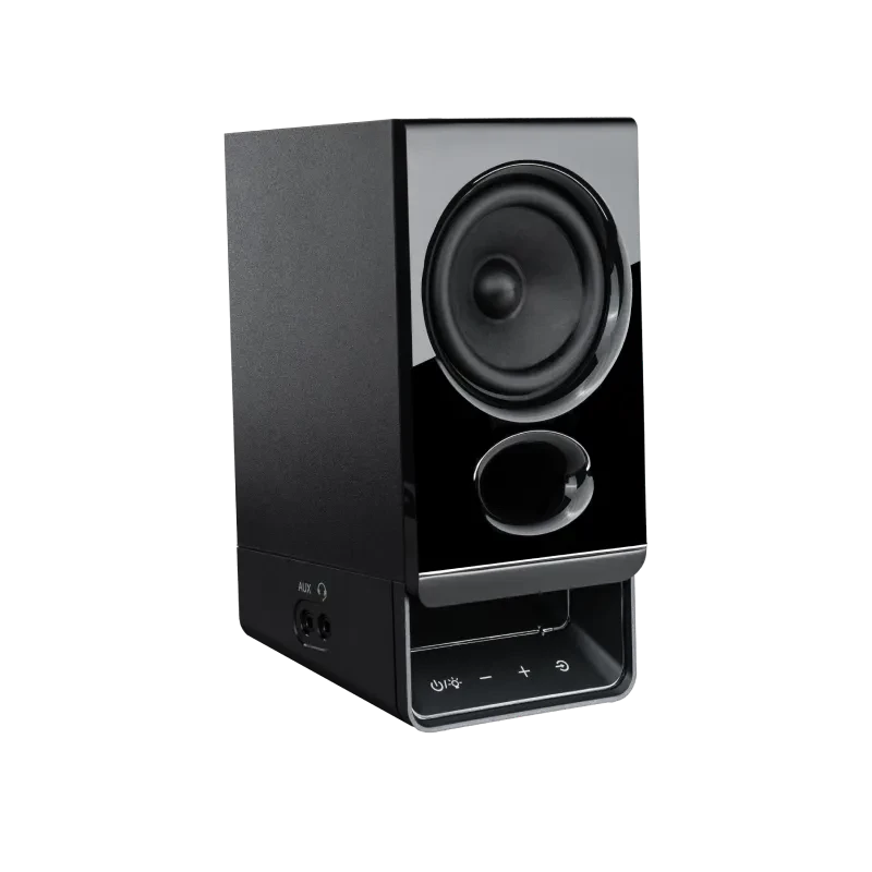 Edifier R20BT kompaktné Bluetooth 2.0 reproduktory s okolitým osvetlením, čierne