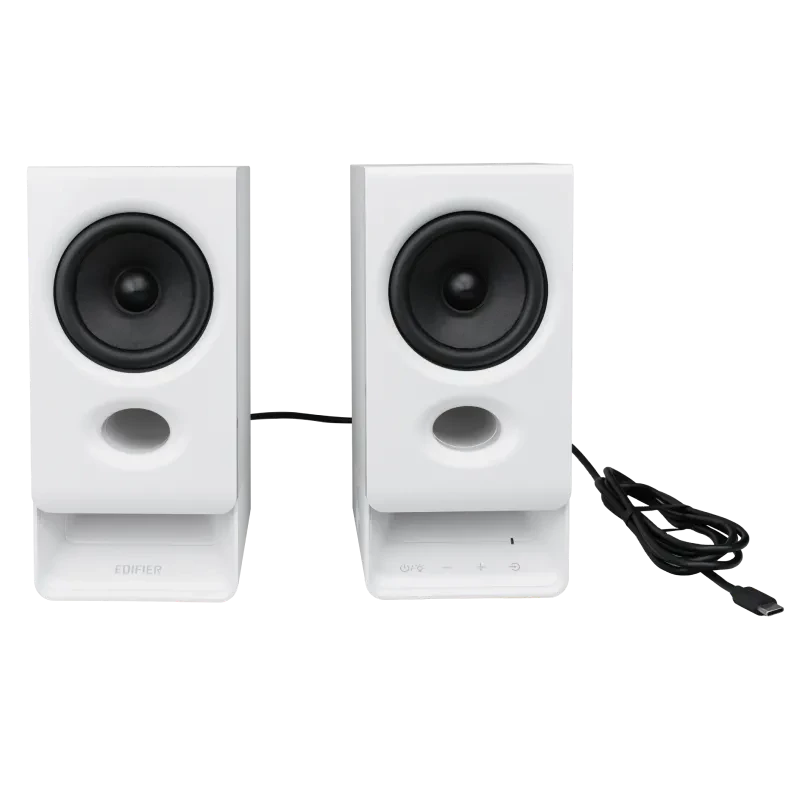 Edifier R20BT kompaktné Bluetooth 2.0 reproduktory s okolitým osvetlením, biele