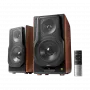 Edifier S3000MKII Premium Wireless 2.0 regálové reproduktory, hnedá
