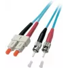 EFB duplexné vláknové patch kábel SC-ST OM3 50/125µm LSZH aqua 5m