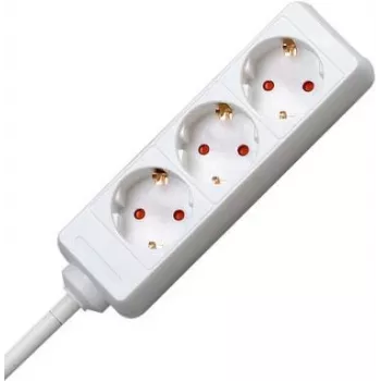 EFB Electronics predlžovacia zásuvka 3x Schuko CEE 7/7 1,5m čierna