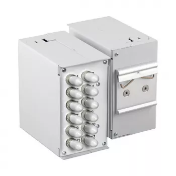 EFB ELEKTRONIK 53705.4V2B2 DIN lištová predná doska prázdna 1,7 mm 12x SC-Simplex / LC-Duplex / E2000