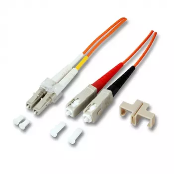 EFB-Elektronik ECOFIBER Duplex Jumper LC-SC 50/125 µm OM2 LSZH oranžový 2,0 mm 3 m