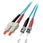 EFB-Elektronik ECOFIBER duplexný jumper SC-ST 50/125µ OM3 LSZH aqua 3,0 mm 15 m