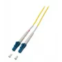 EFB-Elektronik ECOFIBER Simplex LC-LC Singlemode optický patch kábel, G.657.A2, 0,5 m, 2,0 mm, žltý, 9/125 µm