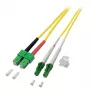 EFB Elektronik optický patch kábel LC/APC Singlemode (M) 1 m žltý
