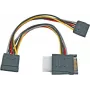 EFB Elektronik K5347.015 SATA na 2x SATA + Molex napájací rozdeľovací kábel - 0,15 m