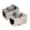 EFB Elektronik Keystone adaptér modul RJ45 konektor samica na konektor samica STP Cat.5e nehrdzavejúca oceľ - 37508.1V3