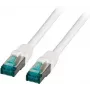 EFB-Elektronik RJ45 patch kábel Cat.6A S/FTP LSZH biely 0,5m