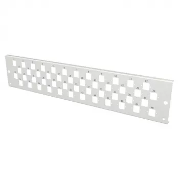 EFB Elektronik VSB2HE-FP-48E2-D-RDM 2U predný panel pre 48x E2000 Duplex, sivá