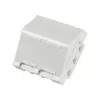 EFB ET-25028 centrálna montážna doska pre 2 Keystone moduly, uhlový vývod, 45x45 mm