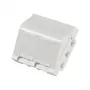 EFB ET-25028 centrálna montážna doska pre 2 Keystone moduly, uhlový vývod, 45x45 mm