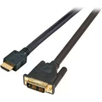 EFB HighSpeed HDMI+ kábel s Ethernetom, HDMI A na DVI-D 18+1 konektor samec, 20 m, čierny K5432.20V2