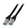 EFB K5538SW.7,5 Cat.6A S/FTP TPE patch kábel RJ45 7,5m čierny