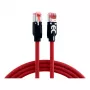 EFB RJ45 patch kábel Cat.6A S/FTP PUR Draka UC900 TM21 červený 0,5 m