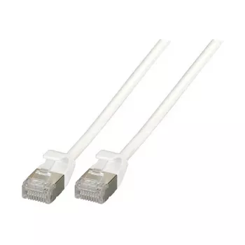 EFB RJ45 patch kábel Cat.6A U/FTP TPE 4mm ultraflex biely 0,25m