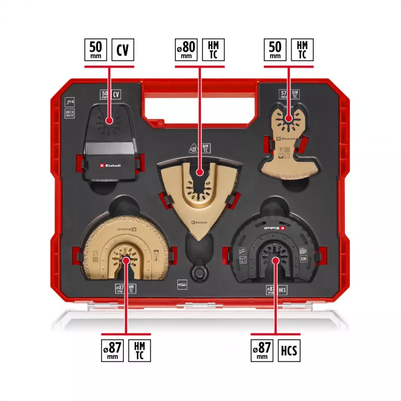 Einhell 708110 XLPLUS-CASE HCS HM sada príslušenstva pre multifunkčný nástroj 37-dielna