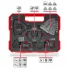 Einhell 708135 XL-PLUS-CASE BiM HSS sada príslušenstva pre multifunkčné náradie, 10 dielov