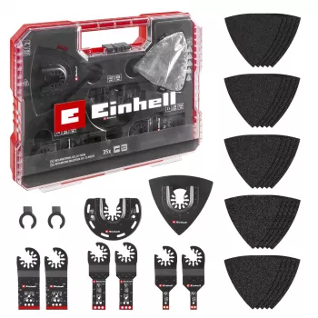 Einhell 708135 XL-PLUS-CASE BiM HSS sada príslušenstva pre multifunkčné náradie, 10 dielov