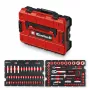 Einhell E-Case 92-dielna sada náradia (370514) - chróm-vanádiová oceľ, čierna/červená