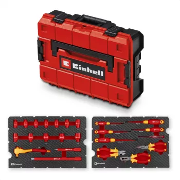 Einhell E-Case VDE kufrík na náradie 24-dielna elektrikárska sada (červená/žltá)
