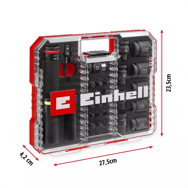 Einhell Impact Bit and Socket Set 1/2 inch 32-dielna v XL kufríku