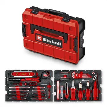 EINHELL-KWB E-Case kufrík na náradie sťahovanie, 79-dielny (čierna/červená)