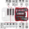 EINHELL-KWB sada nástrčných kľúčov a bitov 1/4 palca 37-dielna v L-CASE