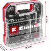 EINHELL-KWB sada nástrčných kľúčov a bitov 1/4 palca 37-dielna v L-CASE