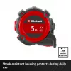 EINHELL-KWB meter, 5 m (čierna/červená)