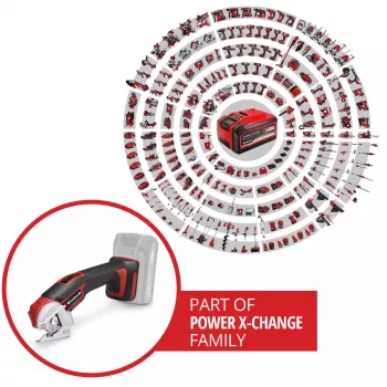 EINHELL Power X-Change univerzálny rezač TE-UC 18/6 Li - Solo, 18V (čierna/červená, bez batérie a nabíjačky)