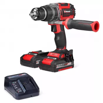 Einhell TP-CD 18/70 Li-i BL akumulátorový príklepový vŕtací skrutkovač set, 18V bezkartáčový, 70 Nm, 2x2,0Ah