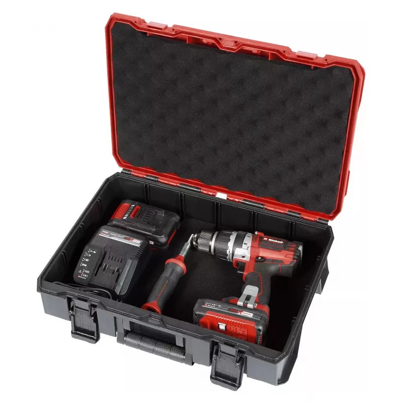 Einhell TP-CD 18/70 Li-i BL súprava akumulátorovej príklepovej vŕtačky, 18V bezuhlíková, 70 Nm, 2x2,0Ah