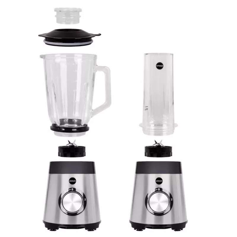 ELDOM BK7S STALO 2.0 L stolový mixér 1000 W čierna/strieborná